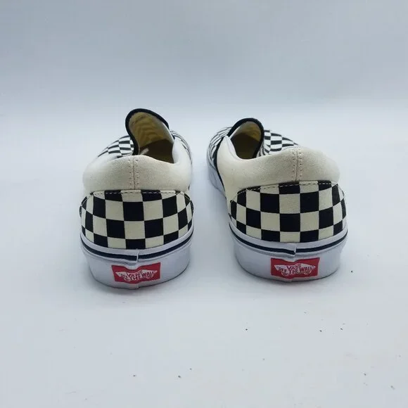 Vans Off The Wall Checkerboard Mens Size 12 Slip On Shoes Black White *Worn once - Picture 5 of 11